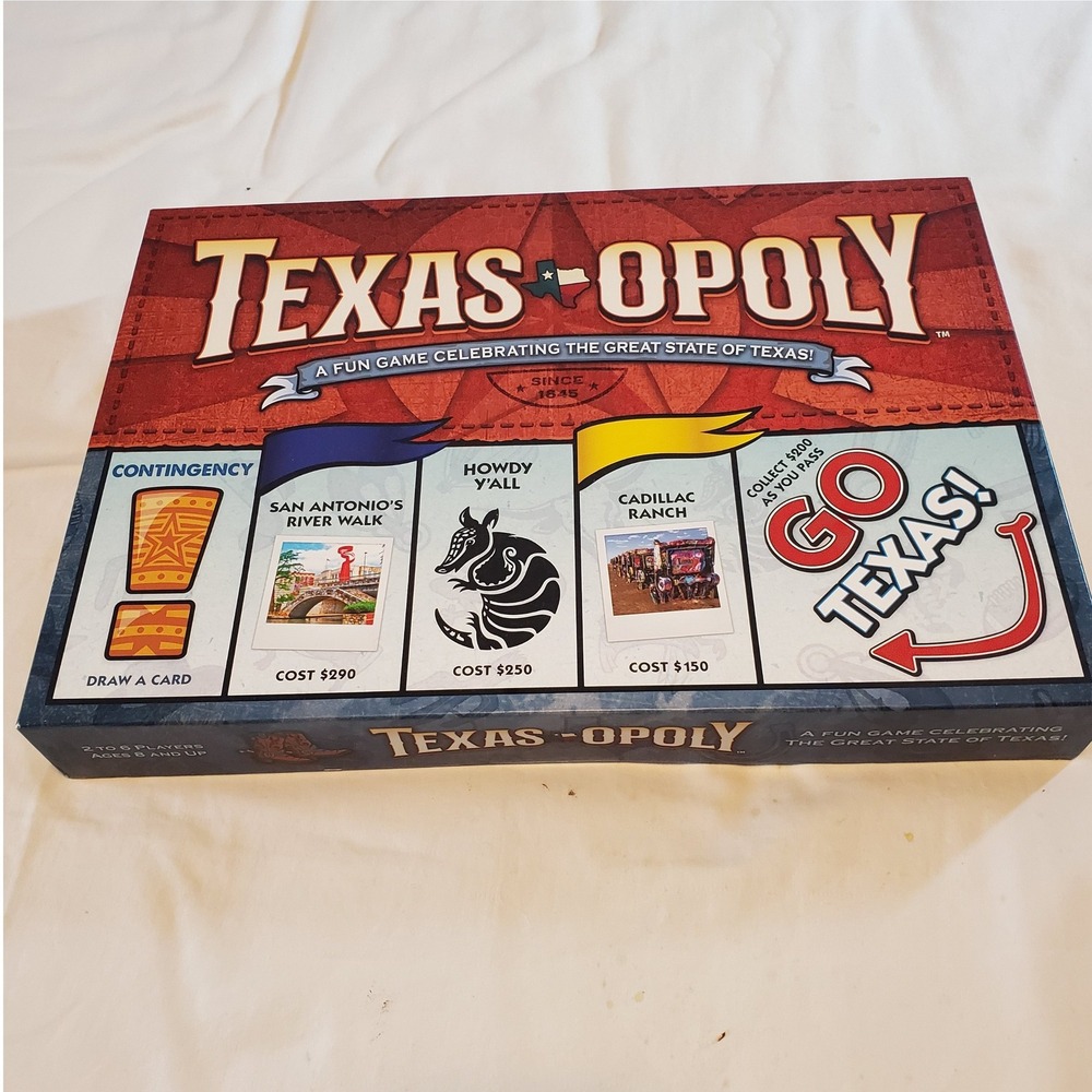 Late for the Sky Texas-Opoly Board Game New Sealed Lone Star State Theme